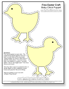 Printable Easter Chick Puppet